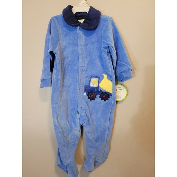 COPY - Baby Mode Baby Sleeper Blue Size 6-9 months Truck Design - Picture 1 of 7